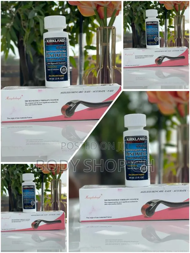 Beard and Hairline Growth KIT - Kirkland Minoxidil + Roller · Photo 1