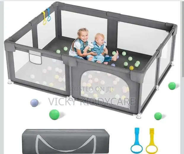 180 by 200 Folding Playpen Yard for Kids With Balls · Photo 1
