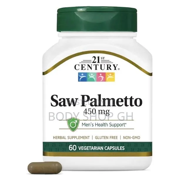21st Century Saw Palmetto 450mg Veg Capsules, 60 Count · Photo 1