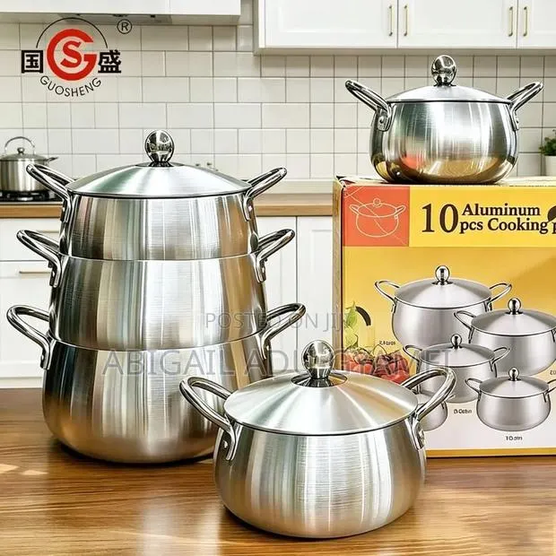10pcs Aluminum Cooking Pot · Photo 1