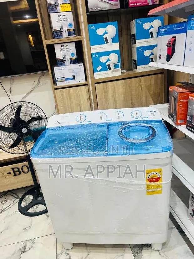 Super Classic Nasco 15kg Spin Dry Electric Washing Machine(Twin Top). · Photo 1
