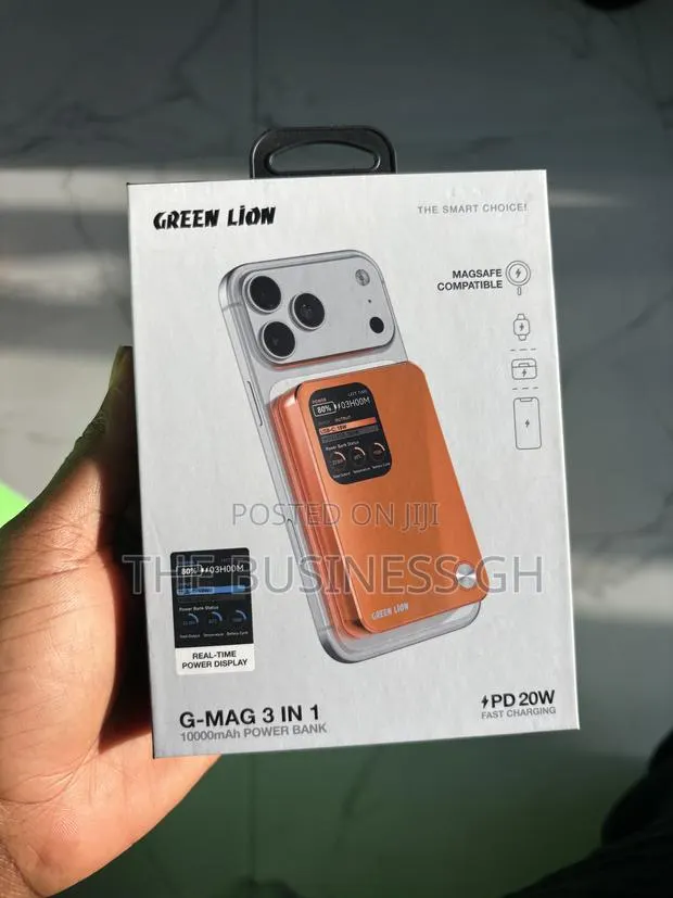 Green Lion 10,000 mAh Wireless Powerbank · Photo 1