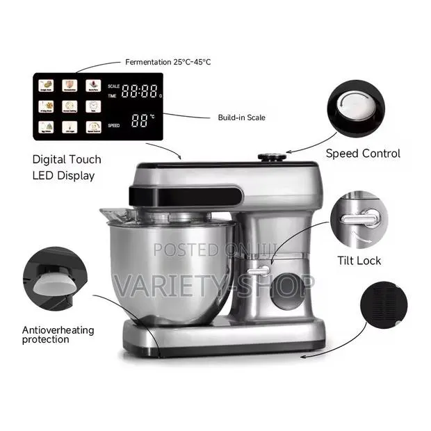 Sokany 12l Stand Mixer – 2200w Heavy Duty Electric Kitchen Mixer
