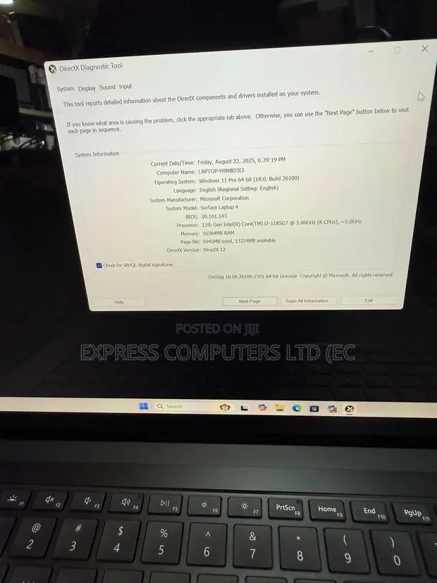 Laptop Microsoft Surface Laptop 4 16GB Intel Core I7 SSD 512GB · Photo 1