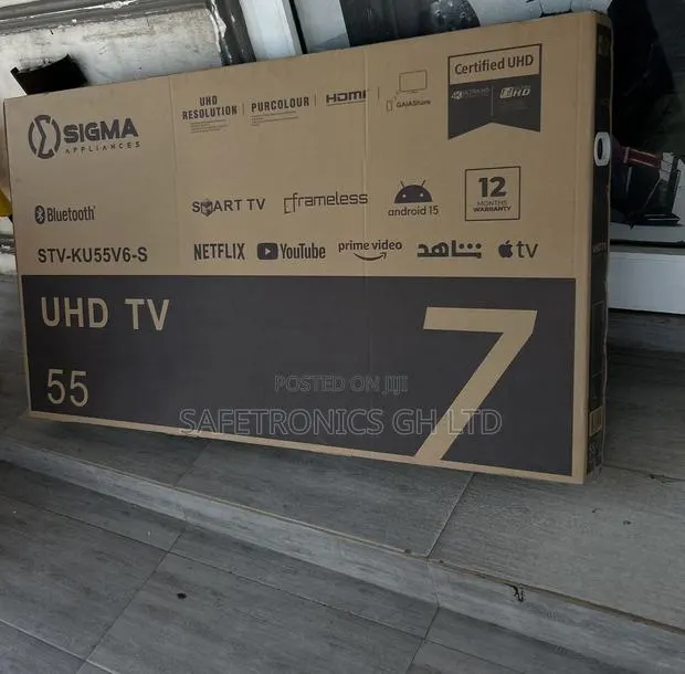 Newly Bulky 55 Inch Smart Led Uhd Sigma Digital Satellite Tv · Photo 1