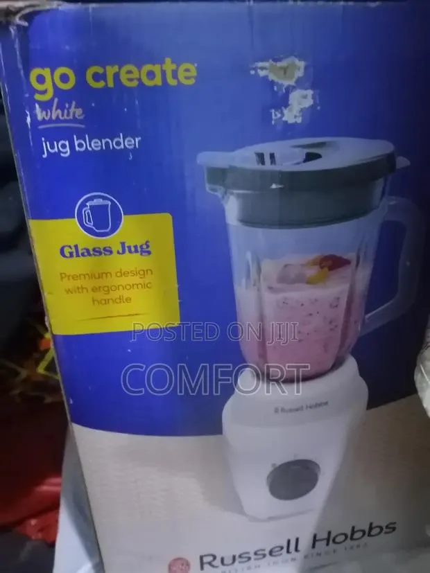 Russell Hobbs Go Create White 1.5L Glass Jug Blender · Photo 1