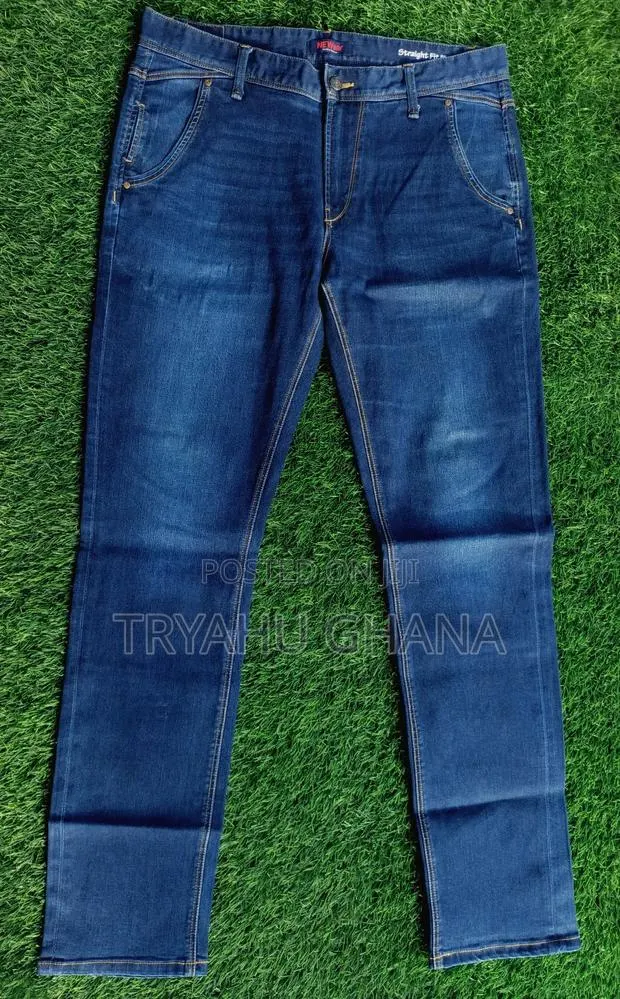 New Wear Straight Fit Denim Blue Jeans for Sale at Tryahu · Photo 1