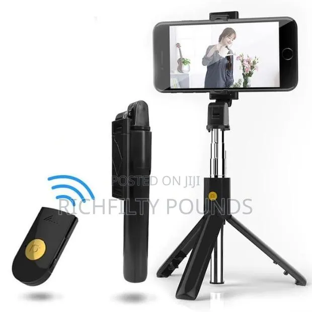 Remote Control Led Phone Holder Stand Selfie Stick · Photo 1