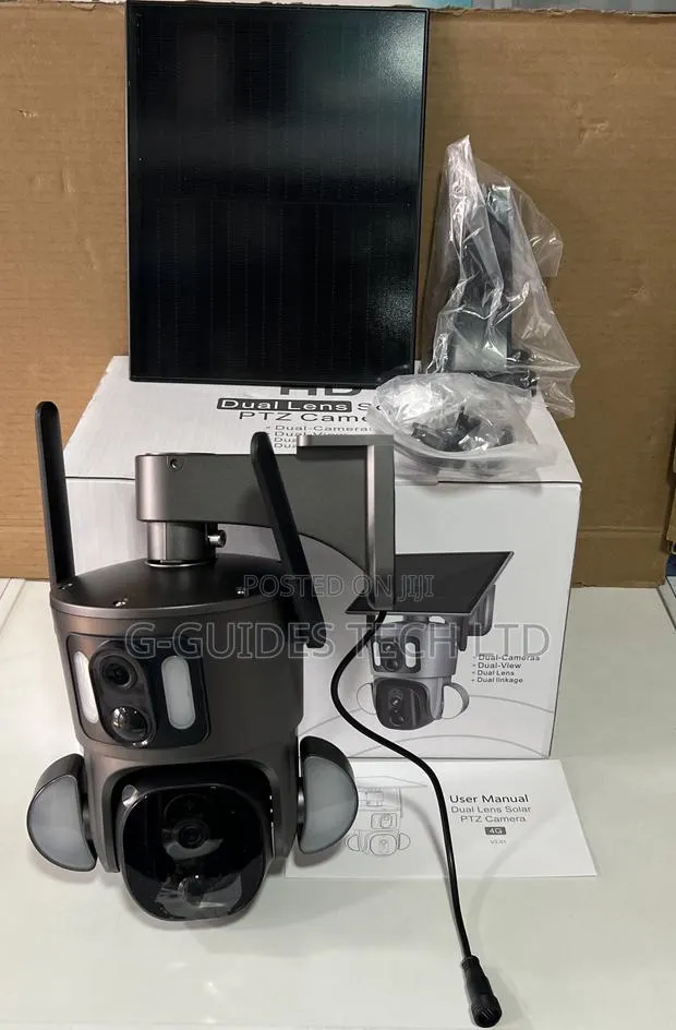 Hd 4g Dual Lens Solar PTZ Camera 6mp Ubox · Photo 1