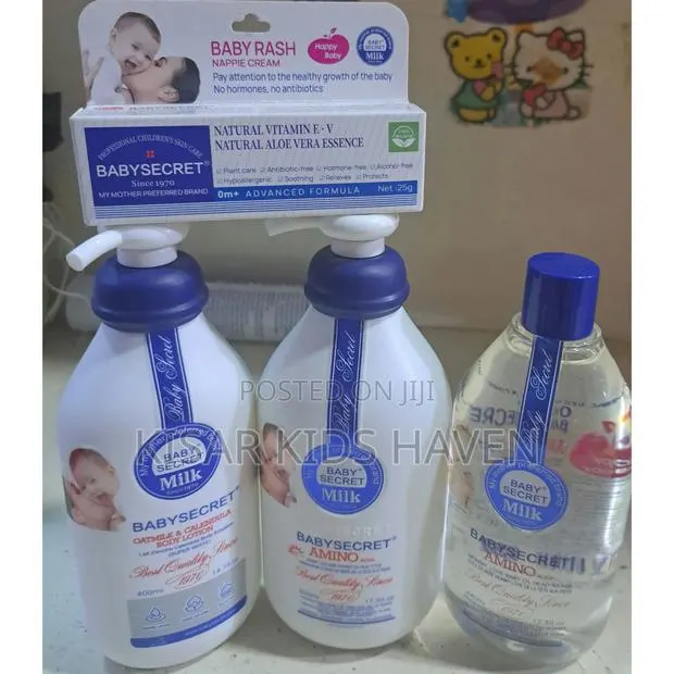 Baby Secret Wash, Lotion, Oil, and Nappy Cream · Photo 1
