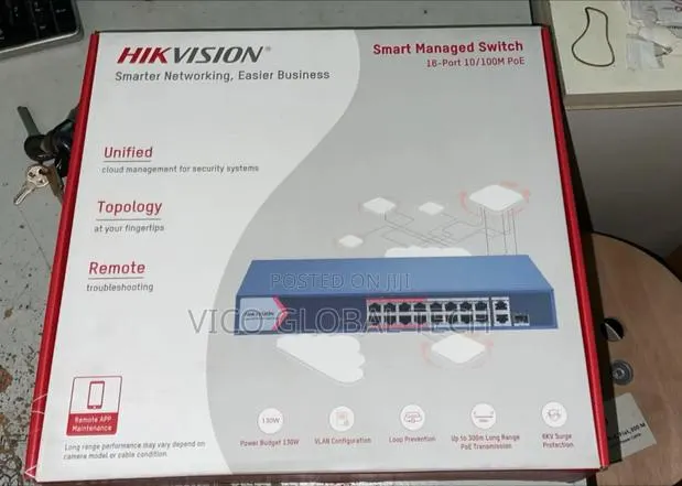 Hikvision 16port Poe Switch Managed · Photo 1
