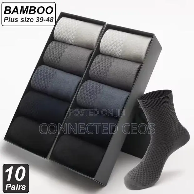 High Quality 10 Pairs of Bamboo Fiber Socks for Business Men · Photo 1