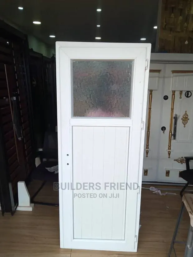 PVC Bathroom Doors+Frame+Locks Set · Photo 1