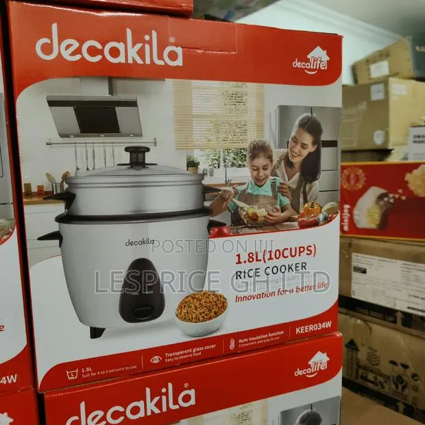 User Friendly and Effective 1.5L Decakila Rice Cooker With Glass Lid · Photo 1