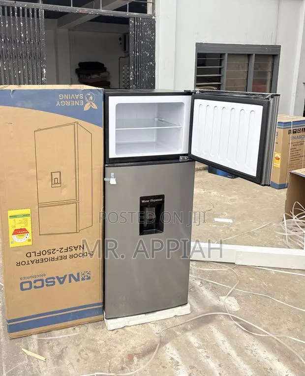 Quality Cooling Nasco 210 L Top Freezer Fridge(Water Dispenser)Gray. · Photo 1