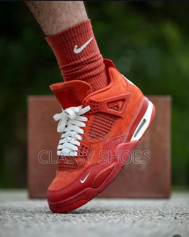 Jordan 4 Biker Red and White · Photo 1