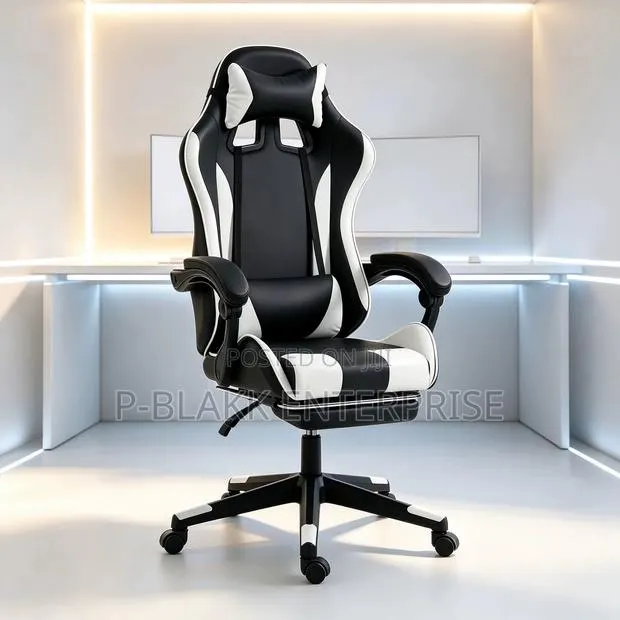 Racer Ergonomic Gaming Chair With Retractable Footrest · Photo 1