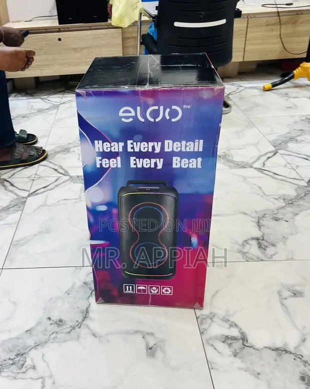 Shop Authentic Eldo Pb1-100 Double 6,5" Bluetooth Speaker(Black) · Photo 1