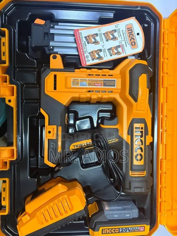 50mm Cordless Brad Nailer + 2x2.0Ah Batteries+1000PCs Nails-Bnli500857 · Photo 1