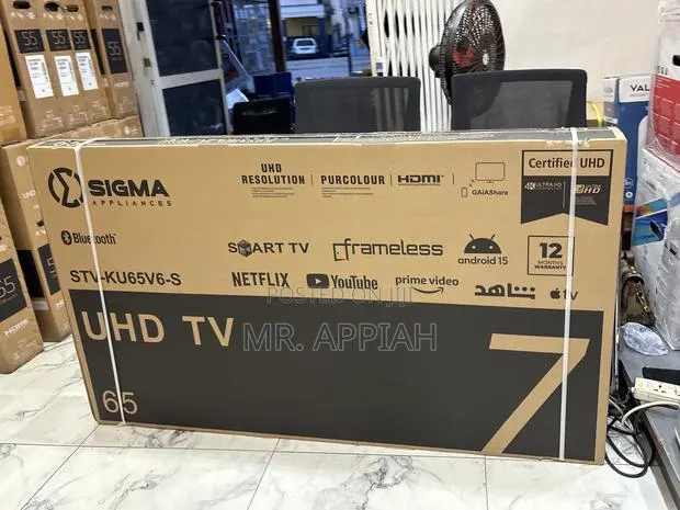 Buy Affordable Sigma 65” Uhd Smart Android Satellite Frameless Tv · Photo 1