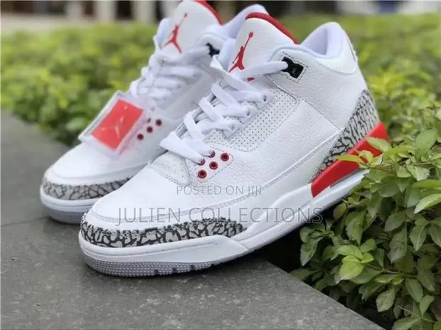 Jordan 3 Retro Red White and Ash · Photo 1