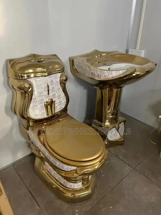 Royal Gold Toilet and Standing Wash Basin · Photo 2