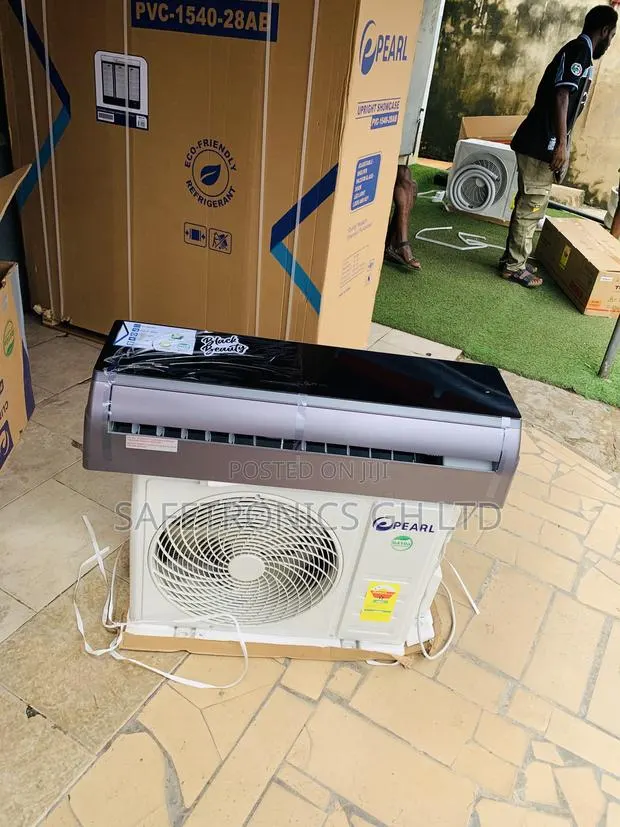 New Design Pearl 2.0hp Black Glass Mirror Air Conditioner · Photo 1