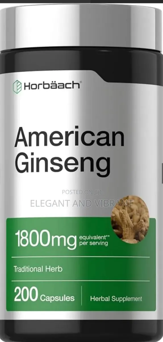 American Ginseng Capsules, 1800mg 200 Capsules · Photo 1
