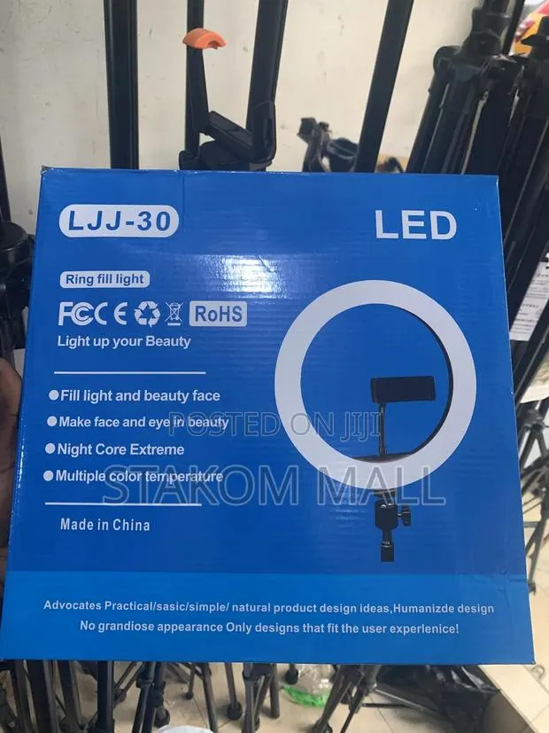RGB 12 Inches Ring Light With Stand · Photo 1