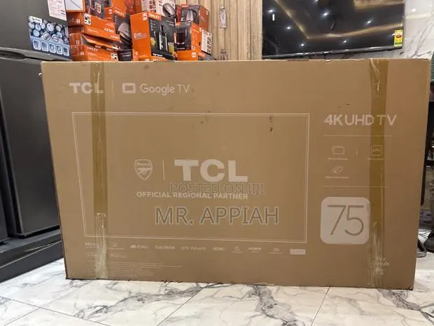 High Efficient TCL 75 Inch Qled Smart Screen Television(Black)2025 · Photo 1