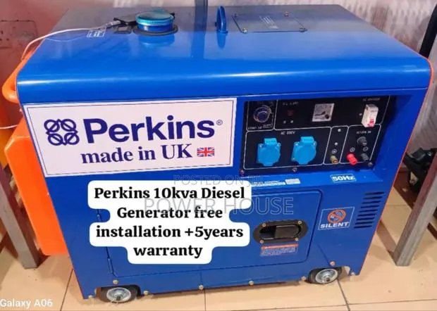Cribs Tag Perkins Diesel Generator 10kva Silent · Photo 1