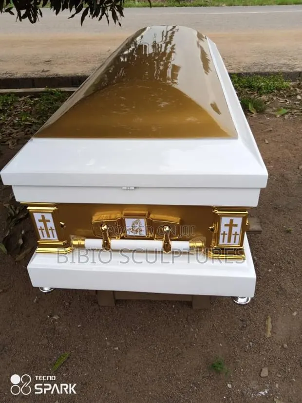 Radiant White and Gold Casket · Photo 1