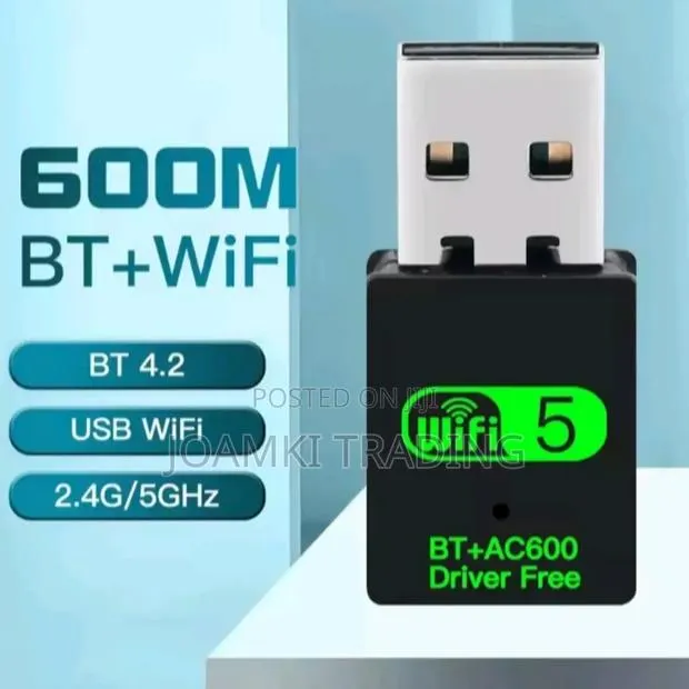 600mps 2 in 1 Wifi Adapter and Bluetooth, 2.4g,5g Ghz, · Photo 1