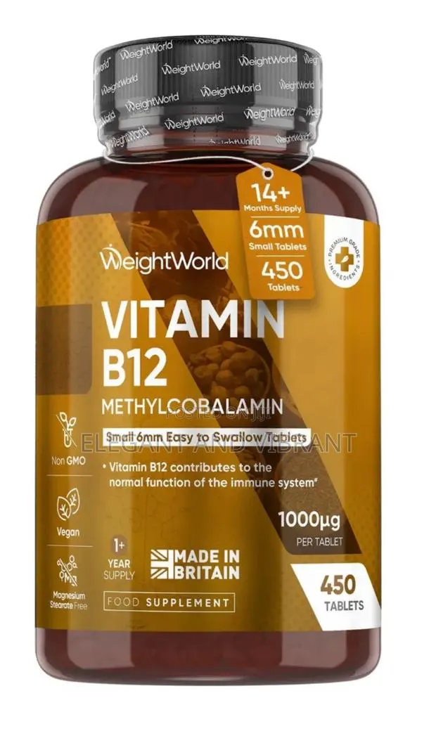 Vitamin B12 Tablets - 450 Tablets (1+ Year Supply)-1000mcg-6mm in Size · Photo 1
