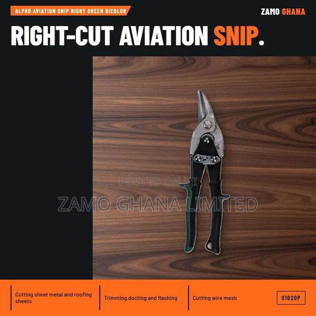 Alpro Aviation Snip Right Green Bicolor - 01020P · Photo 1
