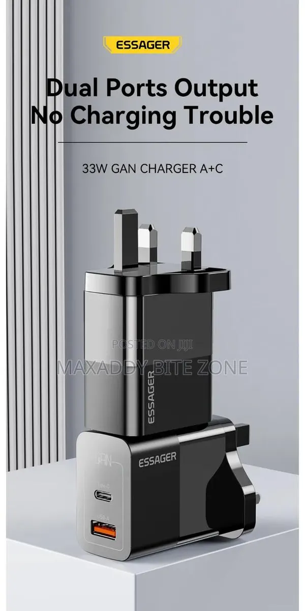 30w Essager Type C + Usb a Adapter · Photo 1