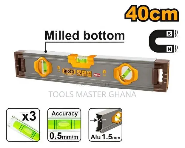 Spirit Level With Powerful Magnets - Hsl38040m · Photo 1