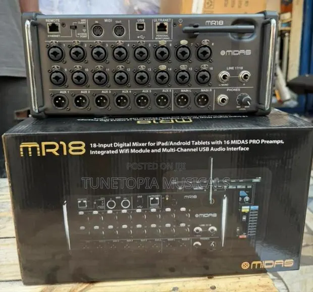 Midas Mr18 18-input Digital Mixer For iPad/Android Tablets · Photo 1