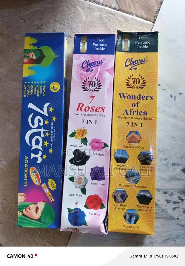 7 Roses, 7 Star and 70 Wonders of Africa Incense · Photo 1