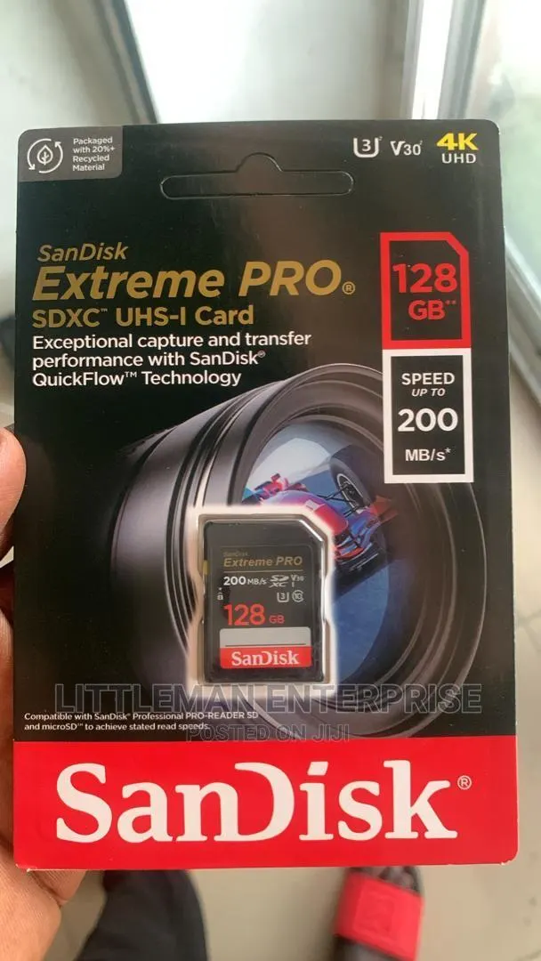 Camera Sandisk Sdcard SDHC SD Card 128GB · Photo 1