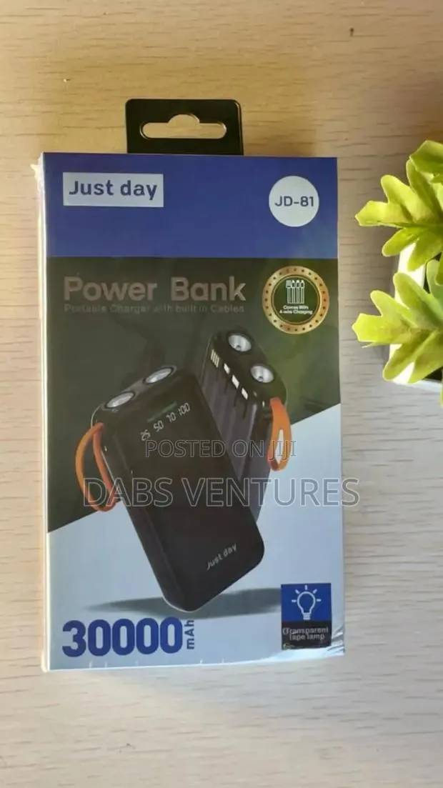 Power Bank With Inbuilt Cables 30000 Mah · Photo 1