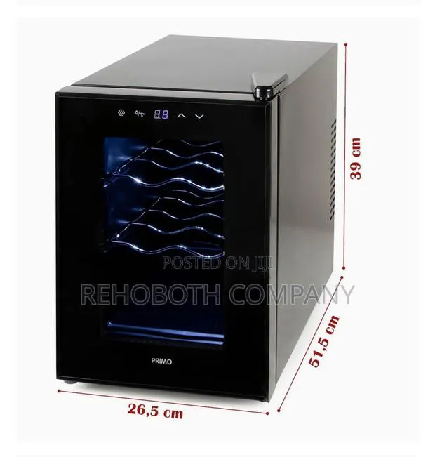Primo Pr168wk Wine Cellar – Free Standing – 6 Bottles Black · Photo 1