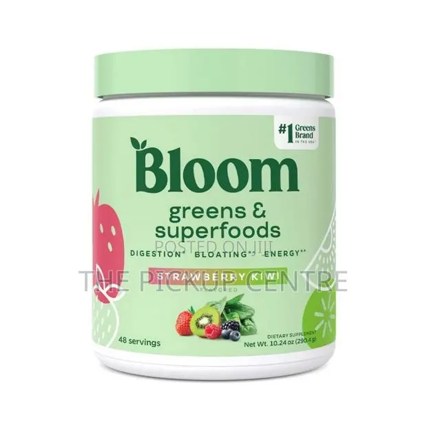 Bloom Nutritional Greens Superfoods Powder, Strawberry Kiwi. · Photo 1