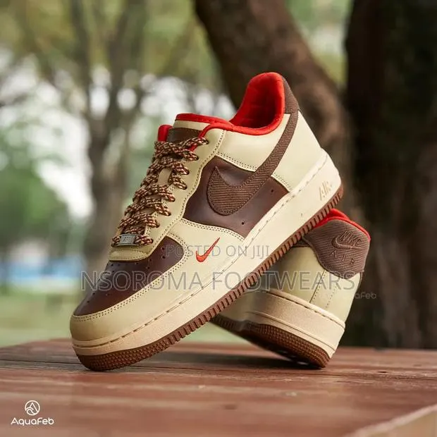 Nike Air Force 1 Light British Tan Cacao | 38–45 | GH₵280 · Photo 1