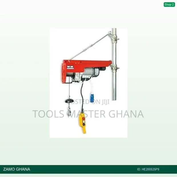 Tea Elevator Hoist He200aps (200kg - 1ph) +Acc - He200s25p9 · Photo 1