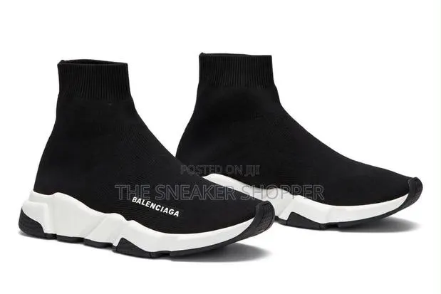 Balenciaga Speed Sock - Black With White Sole · Photo 1
