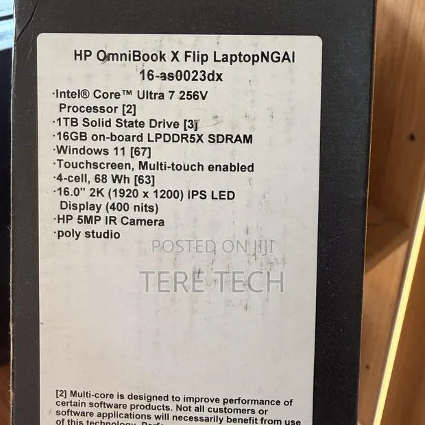 New Laptop HP OmniBook X Flip 16" 16GB Intel Core Ultra 7 SSD 1T · Photo 1