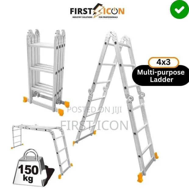 4x3 Step Multi-purpose Aluminum Folding Ladder - Dingqi Cz10501 · Photo 1