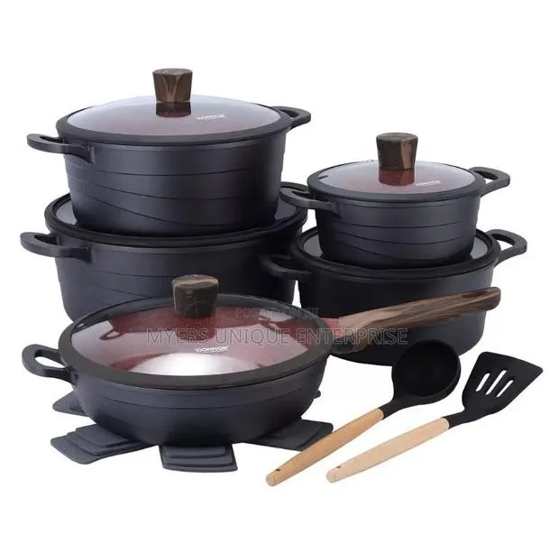 DONNOR Granite Pots Set - Induction Gas Compatible · Photo 1