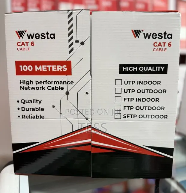 Westa Cat6 Network Cable 100m Indoor Utp · Photo 1